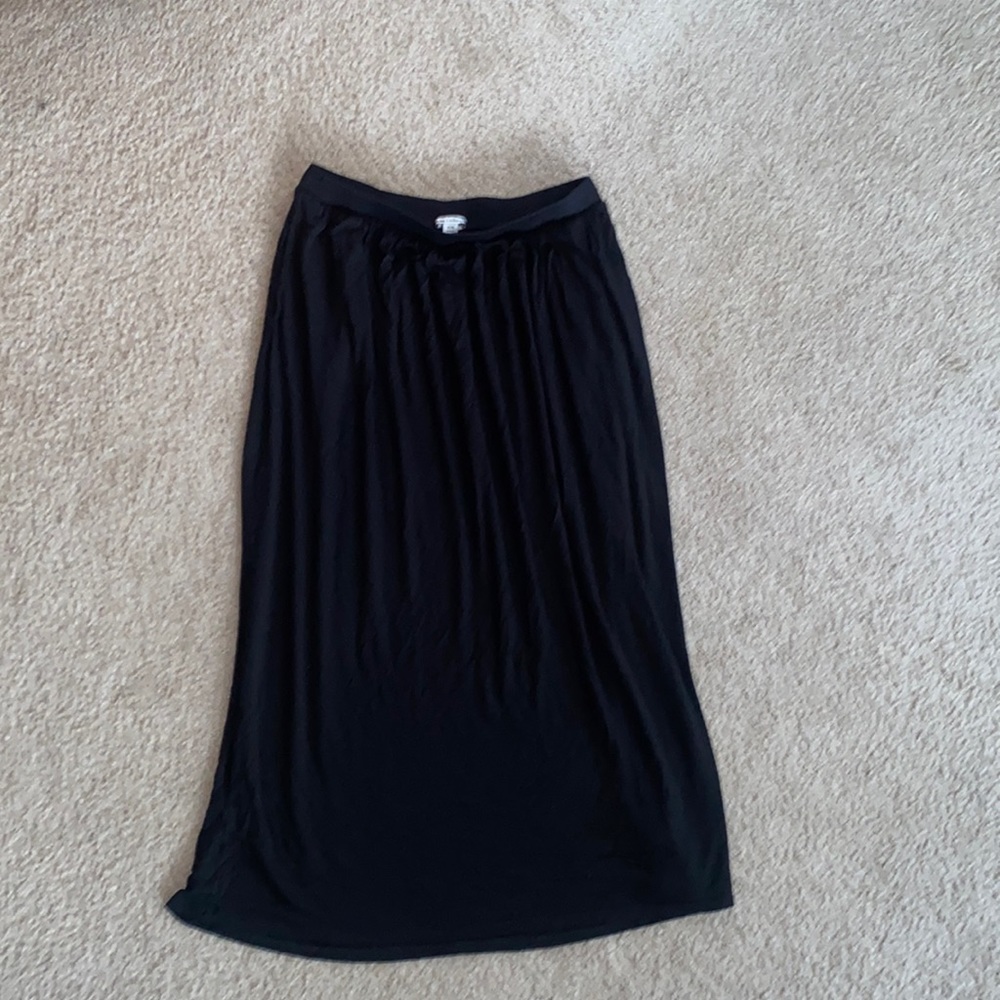 Black maxi skirt